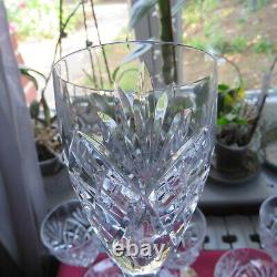 6 verres a vin en cristal saint louis modèle chantilly H 15,1 cm signé L 2