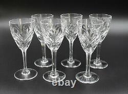6 verres a vin en cristal saint louis modèle chantilly H 15 cm signé