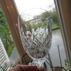 6 verres à vin en cristal saint louis modèle messine H 13 cm