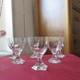 6 Verres A Vin En Cristal Saint Louis Modèle Saint Cloud H 11 Cm Signé