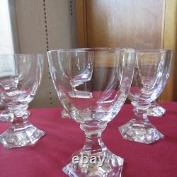 6 verres a vin en cristal saint louis modèle saint cloud H 11 cm signé
