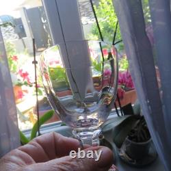 6 verres a vin en cristal saint louis modèle saint cloud H 11 cm signé