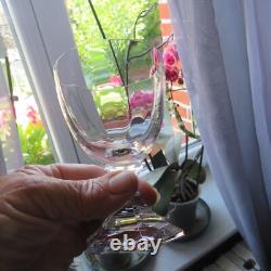 6 verres a vin en cristal saint louis modèle saint cloud H 11 cm signé