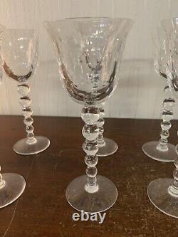 6 verres à vin modèle Bubble N°3 en cristal de Saint Louis (prix à la pièce)