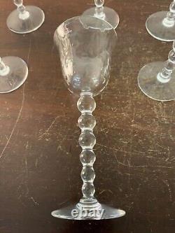 6 verres à vin modèle Bubble N°3 en cristal de Saint Louis (prix à la pièce)