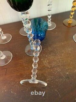 6 verres à vin modèle Bubble en cristal de Saint Louis (prix à la pièce)