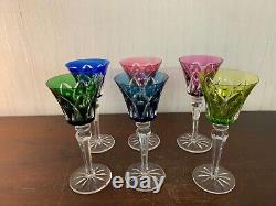6 verres à vin modèle Camargue variante cristal de Saint Louis / prix à la pièce
