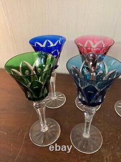 6 verres à vin modèle Camargue variante cristal de Saint Louis / prix à la pièce