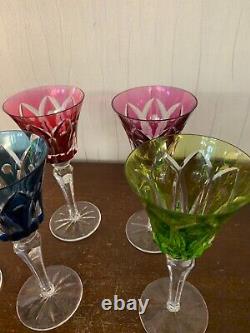 6 verres à vin modèle Camargue variante cristal de Saint Louis / prix à la pièce