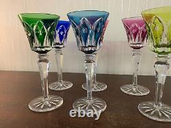 6 verres à vin modèle Camargue variante cristal de Saint Louis / prix à la pièce