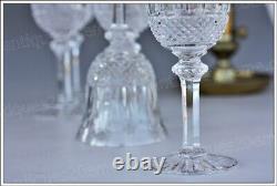 6 verres à vin n°4 cristal de St Louis Tommy 15 cm Bordeaux wine glasses (C)
