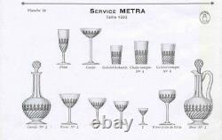 6 verres à vin porto en cristal Saint louis Modèle Massenet Metra taille 4593