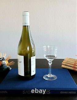 6 verres à vin rouge/blanc N°4 Cristal Saint Louis, Anvers. H14,5cm