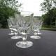 6 Verres à Vin Rouge En Cristal De Saint Louis Jersey Pour Le France H 12,8 Cm