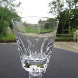 6 verres à vin rouge en cristal de saint louis jersey pour le France H 12,8 cm