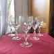6 Verres A Vin Rouge En Cristal De Saint Louis Modèle Bartholdi Signé H 15,6 Cm