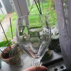 6 verres a vin rouge en cristal de saint louis modèle BARTHOLDI signé H 15,6 cm