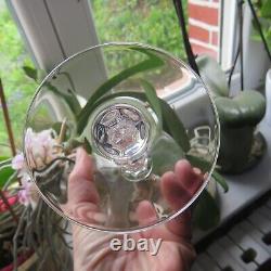 6 verres a vin rouge en cristal de saint louis modèle BARTHOLDI signé H 15,6 cm