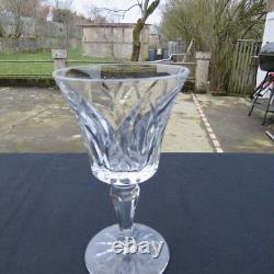 6 verres a vin rouge en cristal de saint louis modèle Camargue signé H 13,2 cm