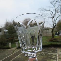 6 verres a vin rouge en cristal de saint louis modèle Camargue signé H 13,2 cm