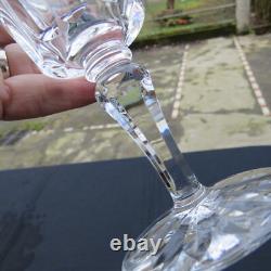 6 verres a vin rouge en cristal de saint louis modèle Camargue signé H 13,2 cm