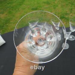 6 verres à vin rouge en cristal de saint louis modèle Cerdagne signé H 16 cm