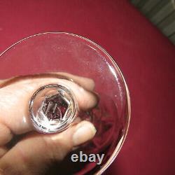 6 verres à vin rouge en cristal de saint louis modèle Cerdagne signé H 16 cm