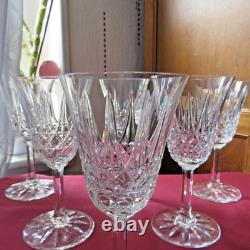 6 verres à vin rouge en cristal de saint louis modèle Tarn signé H 16 cm /2