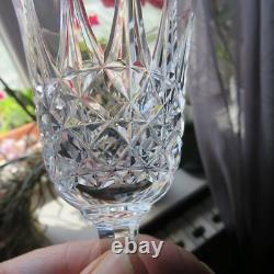 6 verres à vin rouge en cristal de saint louis modèle Tarn signé H 16 cm /2