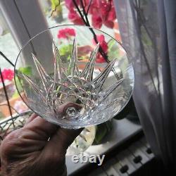 6 verres à vin rouge en cristal de saint louis modèle Tarn signé H 16 cm /2