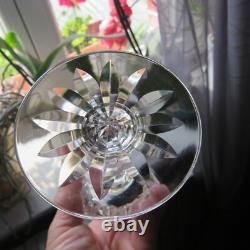 6 verres à vin rouge en cristal de saint louis modèle Tarn signé H 16 cm /2