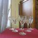 6 Verres A Vin Rouge En Cristal De Saint Louis Modèle Bristol Signé H 17,5 Cm