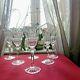 6 Verres à Vin Rouge En Cristal Saint Louis Baccarat Lorraine Ou Autre
