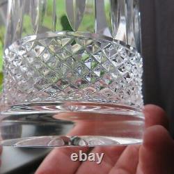 6 verres à whisky en cristal de saint louis modèle tommy H 9 cm