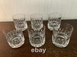 6 verres à whisky taillé en cristal de Saint Louis (prix à la pièce)modèle2