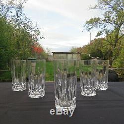 6 verres chopes a orangeade en cristal de saint louis modèle Guernesey signé 2