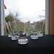 6 Verres / Chopes à Orangeade En Cristal De Saint Louis Modèle Diamant H 13 Cm