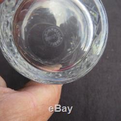 6 verres chopes à orangeade en cristal de saint louis modèle massenet signé