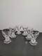 6 Verres Cristal Sign&eacute; Saint Louis Style Baccarat Harcourt H 8.8 Cm Lot N&deg;1