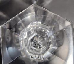 6 verres cristal signé Saint Louis style Baccarat Harcourt H 8.8 cm lot n°1