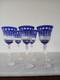 6 Verres De Couleur En Cristal 24% De Boh&egrave;me D&eacute;cor Style Tommy De St Louis Neuf