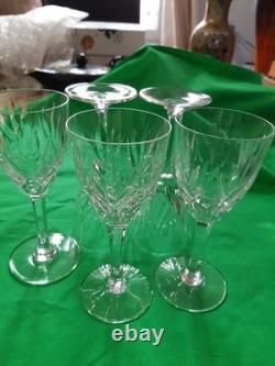 6 verres en cristal de Saint Louis modèle Chantilly H 14 cm