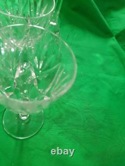 6 verres en cristal de Saint Louis modèle Chantilly H 14 cm