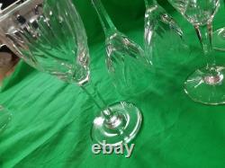 6 verres en cristal de Saint Louis modèle Chantilly H 14 cm