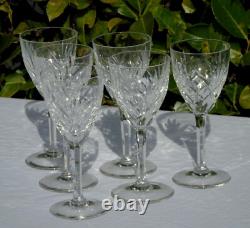 6 verres en cristal de Saint Louis modèle Chantilly H 14 cm (Prix pour 6 verres)