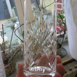 6 verres orangeade en cristal de saint louis modèle chantilly signé H 13,8 cm