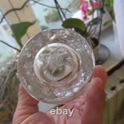 6 verres orangeade en cristal de saint louis modèle chantilly signé H 13,8 cm