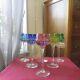 6 Verres Roemer En Couleur En Cristal Saint Louis Modèle Traminer Signé
