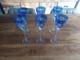 6verres A Porto De Couleur Bleu En Cristal De Saint Louis Ou Baccarat Ou Autre