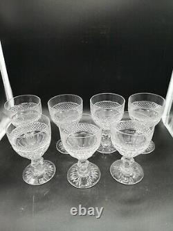 7 Verres Cristal Saint Louis Modèle Trianon H 13.9cm